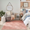 image:imageNourison Home Versatile Ivory White 3 x 5 Area Rug  Easy Clean Non Shedding Bed Room Living Room Dining Room Kitchen 3 x 5Coral Orange