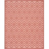 image:imageNourison Home Versatile Ivory White 3 x 5 Area Rug  Easy Clean Non Shedding Bed Room Living Room Dining Room Kitchen 3 x 5Coral Orange