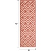 image:imageNourison Home Versatile Ivory White 3 x 5 Area Rug  Easy Clean Non Shedding Bed Room Living Room Dining Room Kitchen 3 x 5Coral Orange