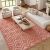 image:imageNourison Home Versatile Ivory White 3 x 5 Area Rug  Easy Clean Non Shedding Bed Room Living Room Dining Room Kitchen 3 x 5Coral Orange