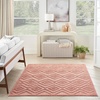 image:imageNourison Home Versatile Ivory White 3 x 5 Area Rug  Easy Clean Non Shedding Bed Room Living Room Dining Room Kitchen 3 x 5Coral Orange
