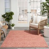 image:imageNourison Home Versatile Ivory White 3 x 5 Area Rug  Easy Clean Non Shedding Bed Room Living Room Dining Room Kitchen 3 x 5Coral Orange