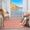 image:imageNourison Home Versatile Ivory White 3 x 5 Area Rug  Easy Clean Non Shedding Bed Room Living Room Dining Room Kitchen 3 x 5Coral Orange