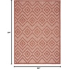 image:imageNourison Home Versatile Ivory White 3 x 5 Area Rug  Easy Clean Non Shedding Bed Room Living Room Dining Room Kitchen 3 x 5Coral Orange