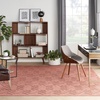 image:imageNourison Home Versatile Ivory White 3 x 5 Area Rug  Easy Clean Non Shedding Bed Room Living Room Dining Room Kitchen 3 x 5Coral Orange