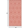image:imageNourison Home Versatile Ivory White 3 x 5 Area Rug  Easy Clean Non Shedding Bed Room Living Room Dining Room Kitchen 3 x 5Coral Orange