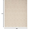 image:imageNourison Home Versatile Ivory White 3 x 5 Area Rug  Easy Clean Non Shedding Bed Room Living Room Dining Room Kitchen 3 x 5Cream
