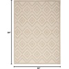 image:imageNourison Home Versatile Ivory White 3 x 5 Area Rug  Easy Clean Non Shedding Bed Room Living Room Dining Room Kitchen 3 x 5Cream