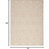 image:imageNourison Home Versatile Ivory White 3 x 5 Area Rug  Easy Clean Non Shedding Bed Room Living Room Dining Room Kitchen 3 x 5Cream