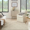 image:imageNourison Home Versatile Ivory White 3 x 5 Area Rug  Easy Clean Non Shedding Bed Room Living Room Dining Room Kitchen 3 x 5Cream