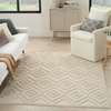 image:imageNourison Home Versatile Ivory White 3 x 5 Area Rug  Easy Clean Non Shedding Bed Room Living Room Dining Room Kitchen 3 x 5Cream