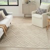 image:imageNourison Home Versatile Ivory White 3 x 5 Area Rug  Easy Clean Non Shedding Bed Room Living Room Dining Room Kitchen 3 x 5Cream