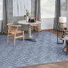 image:imageNourison Home Versatile Ivory White 3 x 5 Area Rug  Easy Clean Non Shedding Bed Room Living Room Dining Room Kitchen 3 x 5Denim Blue