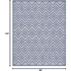 image:imageNourison Home Versatile Ivory White 3 x 5 Area Rug  Easy Clean Non Shedding Bed Room Living Room Dining Room Kitchen 3 x 5Denim Blue