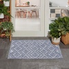 image:imageNourison Home Versatile Ivory White 3 x 5 Area Rug  Easy Clean Non Shedding Bed Room Living Room Dining Room Kitchen 3 x 5Denim Blue