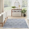 image:imageNourison Home Versatile Ivory White 3 x 5 Area Rug  Easy Clean Non Shedding Bed Room Living Room Dining Room Kitchen 3 x 5Denim Blue
