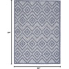 image:imageNourison Home Versatile Ivory White 3 x 5 Area Rug  Easy Clean Non Shedding Bed Room Living Room Dining Room Kitchen 3 x 5Denim Blue