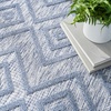 image:imageNourison Home Versatile Ivory White 3 x 5 Area Rug  Easy Clean Non Shedding Bed Room Living Room Dining Room Kitchen 3 x 5Denim Blue