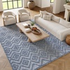 image:imageNourison Home Versatile Ivory White 3 x 5 Area Rug  Easy Clean Non Shedding Bed Room Living Room Dining Room Kitchen 3 x 5Denim Blue