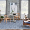 image:imageNourison Home Versatile Ivory White 3 x 5 Area Rug  Easy Clean Non Shedding Bed Room Living Room Dining Room Kitchen 3 x 5Denim Blue