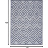 image:imageNourison Home Versatile Ivory White 3 x 5 Area Rug  Easy Clean Non Shedding Bed Room Living Room Dining Room Kitchen 3 x 5Denim Blue