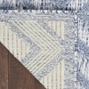 image:imageNourison Home Versatile Ivory White 3 x 5 Area Rug  Easy Clean Non Shedding Bed Room Living Room Dining Room Kitchen 3 x 5Denim Blue