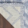 image:imageNourison Home Versatile Ivory White 3 x 5 Area Rug  Easy Clean Non Shedding Bed Room Living Room Dining Room Kitchen 3 x 5Denim Blue