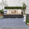image:imageNourison Home Versatile Ivory White 3 x 5 Area Rug  Easy Clean Non Shedding Bed Room Living Room Dining Room Kitchen 3 x 5Denim Blue