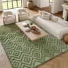 image:imageNourison Home Versatile Ivory White 3 x 5 Area Rug  Easy Clean Non Shedding Bed Room Living Room Dining Room Kitchen 3 x 5Green