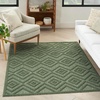 image:imageNourison Home Versatile Ivory White 3 x 5 Area Rug  Easy Clean Non Shedding Bed Room Living Room Dining Room Kitchen 3 x 5Green