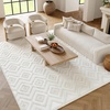 image:imageNourison Home Versatile Ivory White 3 x 5 Area Rug  Easy Clean Non Shedding Bed Room Living Room Dining Room Kitchen 3 x 5Ivory White