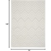 image:imageNourison Home Versatile Ivory White 3 x 5 Area Rug  Easy Clean Non Shedding Bed Room Living Room Dining Room Kitchen 3 x 5Ivory White