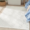 image:imageNourison Home Versatile Ivory White 3 x 5 Area Rug  Easy Clean Non Shedding Bed Room Living Room Dining Room Kitchen 3 x 5Ivory White
