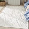 image:imageNourison Home Versatile Ivory White 3 x 5 Area Rug  Easy Clean Non Shedding Bed Room Living Room Dining Room Kitchen 3 x 5Ivory White