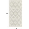 image:imageNourison Home Versatile Ivory White 3 x 5 Area Rug  Easy Clean Non Shedding Bed Room Living Room Dining Room Kitchen 3 x 5Ivory White