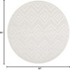 image:imageNourison Home Versatile Ivory White 3 x 5 Area Rug  Easy Clean Non Shedding Bed Room Living Room Dining Room Kitchen 3 x 5Ivory White