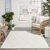 image:imageNourison Home Versatile Ivory White 3 x 5 Area Rug  Easy Clean Non Shedding Bed Room Living Room Dining Room Kitchen 3 x 5Ivory White