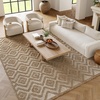 image:imageNourison Home Versatile Ivory White 3 x 5 Area Rug  Easy Clean Non Shedding Bed Room Living Room Dining Room Kitchen 3 x 5Natural Beige