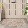 image:imageNourison Home Versatile Ivory White 3 x 5 Area Rug  Easy Clean Non Shedding Bed Room Living Room Dining Room Kitchen 3 x 5Natural Beige