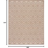 image:imageNourison Home Versatile Ivory White 3 x 5 Area Rug  Easy Clean Non Shedding Bed Room Living Room Dining Room Kitchen 3 x 5Natural Beige