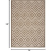image:imageNourison Home Versatile Ivory White 3 x 5 Area Rug  Easy Clean Non Shedding Bed Room Living Room Dining Room Kitchen 3 x 5Natural Beige
