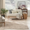 image:imageNourison Home Versatile Ivory White 3 x 5 Area Rug  Easy Clean Non Shedding Bed Room Living Room Dining Room Kitchen 3 x 5Natural Beige