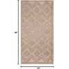 image:imageNourison Home Versatile Ivory White 3 x 5 Area Rug  Easy Clean Non Shedding Bed Room Living Room Dining Room Kitchen 3 x 5Natural Beige