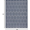 image:imageNourison Home Versatile Ivory White 3 x 5 Area Rug  Easy Clean Non Shedding Bed Room Living Room Dining Room Kitchen 3 x 5Navy Blue