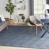 image:imageNourison Home Versatile Ivory White 3 x 5 Area Rug  Easy Clean Non Shedding Bed Room Living Room Dining Room Kitchen 3 x 5Navy Blue