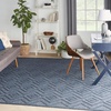 image:imageNourison Home Versatile Ivory White 3 x 5 Area Rug  Easy Clean Non Shedding Bed Room Living Room Dining Room Kitchen 3 x 5Navy Blue