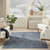image:imageNourison Home Versatile Ivory White 3 x 5 Area Rug  Easy Clean Non Shedding Bed Room Living Room Dining Room Kitchen 3 x 5Navy Blue