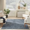 image:imageNourison Home Versatile Ivory White 3 x 5 Area Rug  Easy Clean Non Shedding Bed Room Living Room Dining Room Kitchen 3 x 5Navy Blue