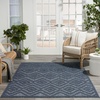 image:imageNourison Home Versatile Ivory White 3 x 5 Area Rug  Easy Clean Non Shedding Bed Room Living Room Dining Room Kitchen 3 x 5Navy Blue