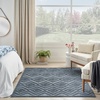 image:imageNourison Home Versatile Ivory White 3 x 5 Area Rug  Easy Clean Non Shedding Bed Room Living Room Dining Room Kitchen 3 x 5Navy Blue